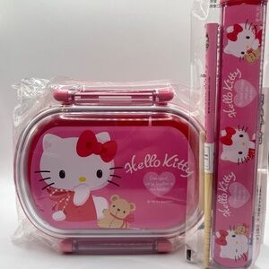 Hello Kitty Bento Box and Chosticks Set